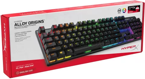 Photo de Clavier sans fil Gamer mécanique (HyperX Red) HyperX Alloy Origins RGB (Noir)