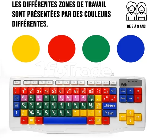 Photo de Clavier We Kids pour Enfants (Blanc)