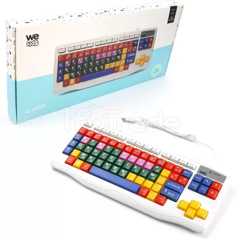 Photo de Clavier We Kids pour Enfants (Blanc)