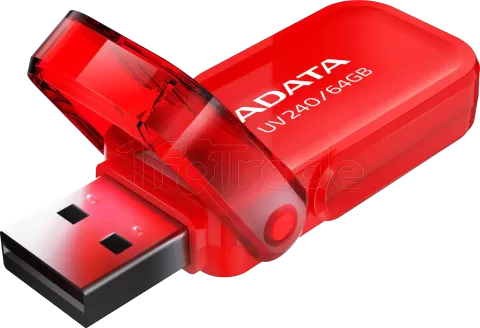 Photo de Clé USB 2.0 Adata UV240 - 64Go (Rouge)