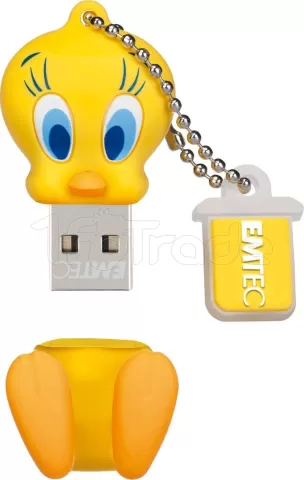 Photo de Clé USB 2.0 Emtec L100 Looney Tunes Titi - 16Go (Jaune)