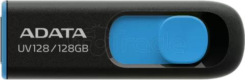 Photo de Clé USB 3.2 Adata UV128 - 128Go (Noir/Bleu)