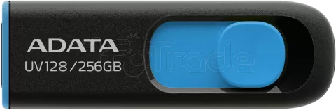 Photo de Clé USB 3.2 Adata UV128 - 256Go (Noir/Bleu)