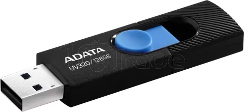 Photo de Clé USB 3.2 Adata UV320 - 128Go (Noir/Bleu)