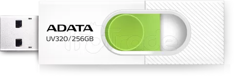 Photo de Clé USB 3.2 Adata UV320 - 256Go (Blanc/Vert)