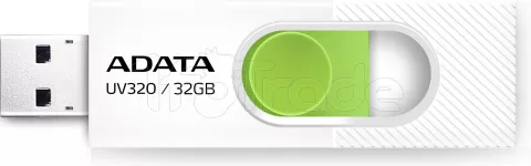 Photo de Clé USB 3.2 Adata UV320 - 32Go (Blanc/Vert)