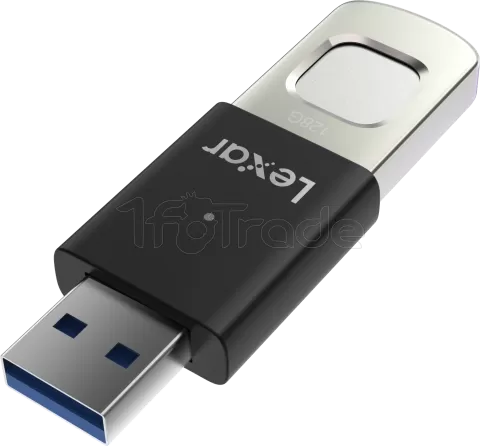 Photo de Clé USB 3.2 sécurisée Lexar JumpDrive Fingerprint F35 Pro - 128Go (Noir)