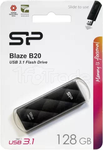 Photo de Clé USB 3.2 Silicon Power Blaze B20 - 128Go (Noir)