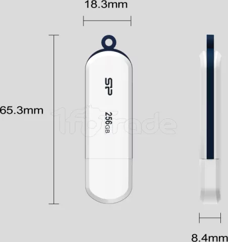 Photo de Clé USB 3.2 Silicon Power Blaze B32 - 32Go (Blanc)