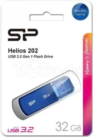 Photo de Clé USB 3.2 Silicon Power Helios 202 - 32Go (Bleu)