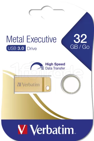 Photo de Clé USB 3.2 Verbatim Executive Métal - 32Go (Or)