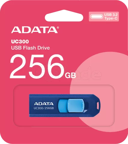 Photo de Clé USB-C 3.2 Adata UC300 - 256Go (Bleu)