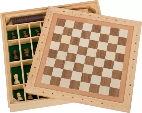 Photo de Coffret de jeux Goki Échecs & Dames en bois