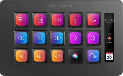 Photo de Console de streaming Mars Gaming Stream Deck Slim MSD-One (Noir)