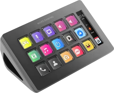 Photo de Console de streaming Mars Gaming Stream Deck Slim MSD-One (Noir)