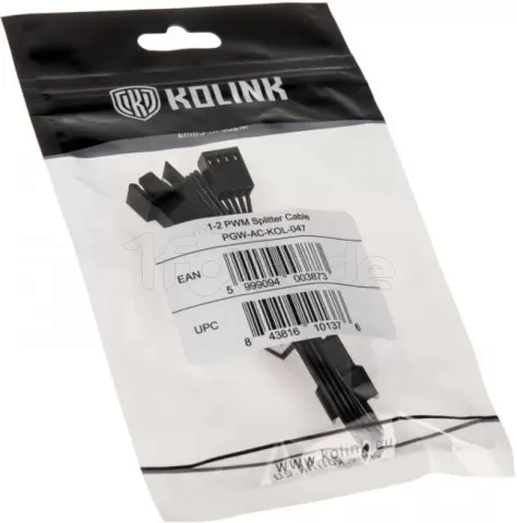 Photo de Dédoubleur d'alimentation (Y) Kolink 4 pins vers 2x 4 Pins PWM 35cm