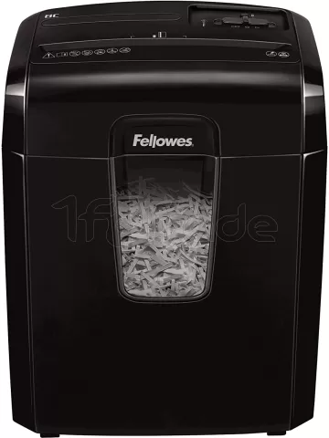 Photo de Destructeurs de documents Fellowes Powershred 8C avec panier (Noir)