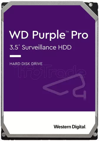 Photo de Disque Dur 3,5" Western Digital Purple Pro 12To  - S-ATA