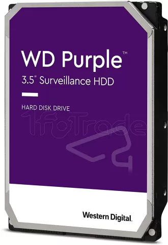 Photo de Disque Dur 3,5" Western Digital Purple Surveillance 4To  - S-ATA 256Mo