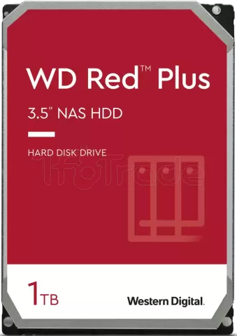 Photo de Disque Dur 3,5" Western Digital Red Plus 1To - S-ATA 3,5"