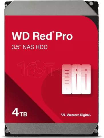 Photo de Disque Dur 3,5" Western Digital Red Pro NAS 4To 256Mo - S-ATA