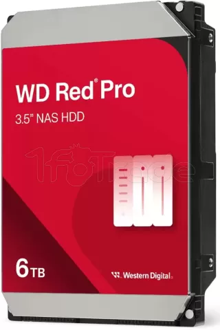 Photo de Disque Dur 3,5" Western Digital Red Pro NAS 6To 256Mo - S-ATA