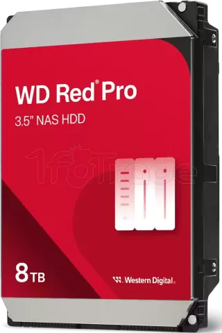 Photo de Disque Dur 3,5" Western Digital Red Pro NAS 8To 256Mo - S-ATA