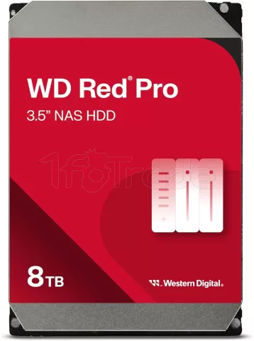 Photo de Disque Dur 3,5" Western Digital Red Pro NAS 8To 256Mo - S-ATA