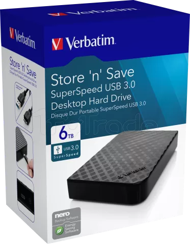 Photo de Disque Dur externe Verbatim Store'N'Save - 6To  (Noir)