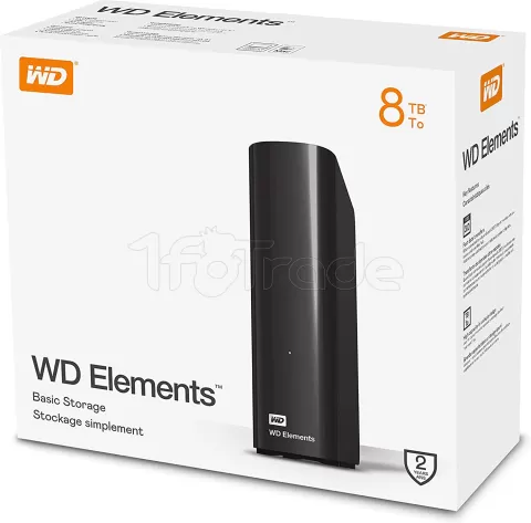 Photo de Disque Dur externe Western Digital Elements Desktop - 8To  (Noir)