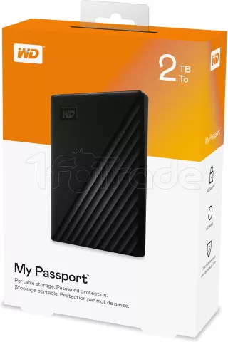 Photo de Disque Dur externe Western Digital My Passport - 2To  (Noir)