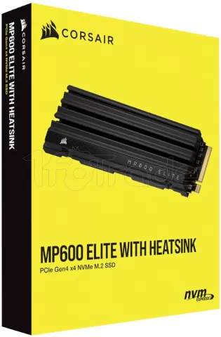 Photo de Disque SSD Corsair MP600 Elite 2To avec dissipateur - NVMe M.2 Type 2280