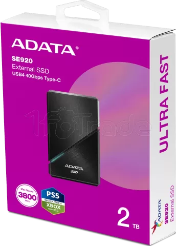 Photo de Disque SSD externe Adata SE920 - 4To (Noir)