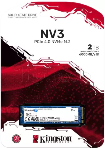 Photo de Disque SSD Kingston NV3 2To - NVMe M.2 Type 2280