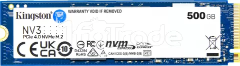 Photo de Disque SSD Kingston NV3 500Go - NVMe M.2 Type 2280