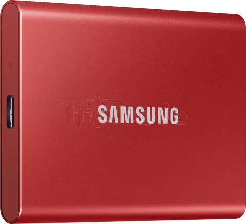 Photo de Disque SSD NVMe externe Samsung T7 - 500Go (Rouge)