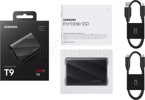 Photo de Disque SSD NVMe externe Samsung T9 - 2To  (Noir)