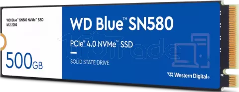 Disque dur interne SSD WD Blue SN580 PCIe 4.0 M.2 2280 NVMe 500 Go