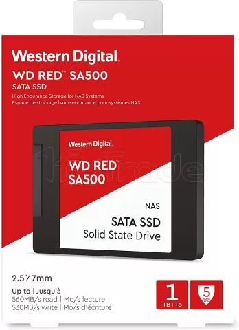 Photo de Disque SSD Western Digital Red SA500 NAS 1To  - S-ATA 2,5"