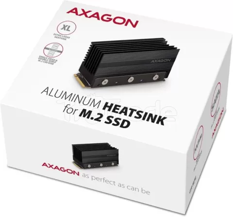 Photo de Dissipateur thermique pour SSD M.2 2280 Axagon CLR-M2XL (Noir)