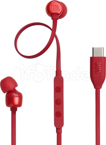 Photo de Ecouteurs filaires JBL Tune 310C USB-C (Rouge)