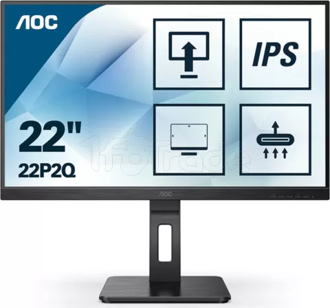 Photo de Ecran 22" AOC P2 Series 22P2Q Full HD (Noir)