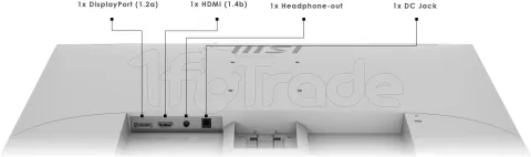 Photo de Ecran 24" MSI Pro MP243X Full HD 100Hz (Blanc)