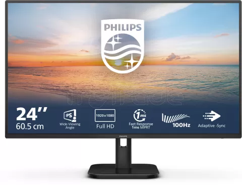 Photo de Ecran 24" Philips 24E1N1100A/00 Full HD 100Hz (Noir)