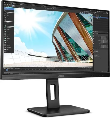 Photo de Ecran 27" AOC P2 Series U27P2CA 4K Ultra HD (Noir)