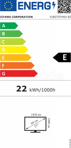 Photo de Ecran 27" Iiyama ProLite XUB2797HSU-B2 Quad HD 100Hz (Noir)