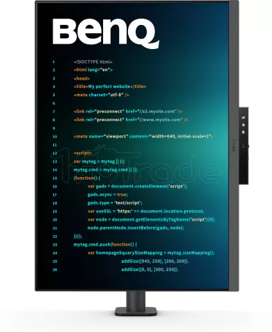 Photo de Ecran 28" BenQ RD280UA 4K+ (Noir)