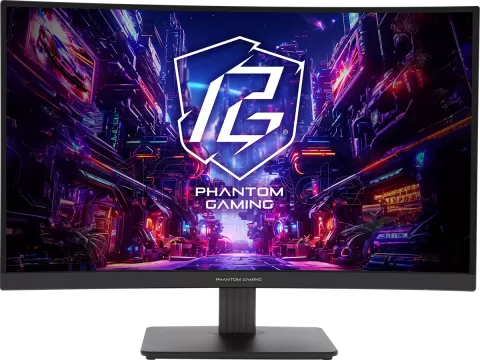 Photo de Ecran incurvé 27" ASRock Phantom Gaming PG27QRT1B Quad HD 180Hz (Noir)