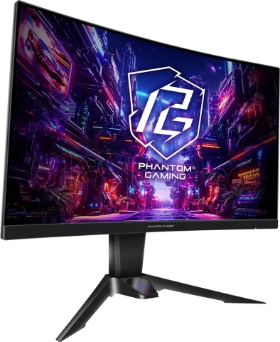 Photo de Ecran incurvé 27" ASRock Phantom Gaming PG27QRT2A Quad HD 180Hz (Noir)