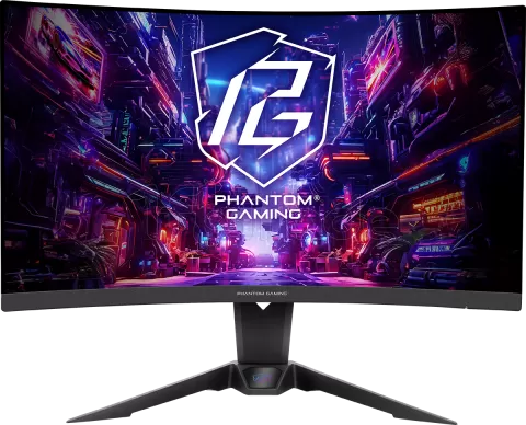 Photo de Ecran incurvé 27" ASRock Phantom Gaming PG27QRT2A Quad HD 180Hz (Noir)